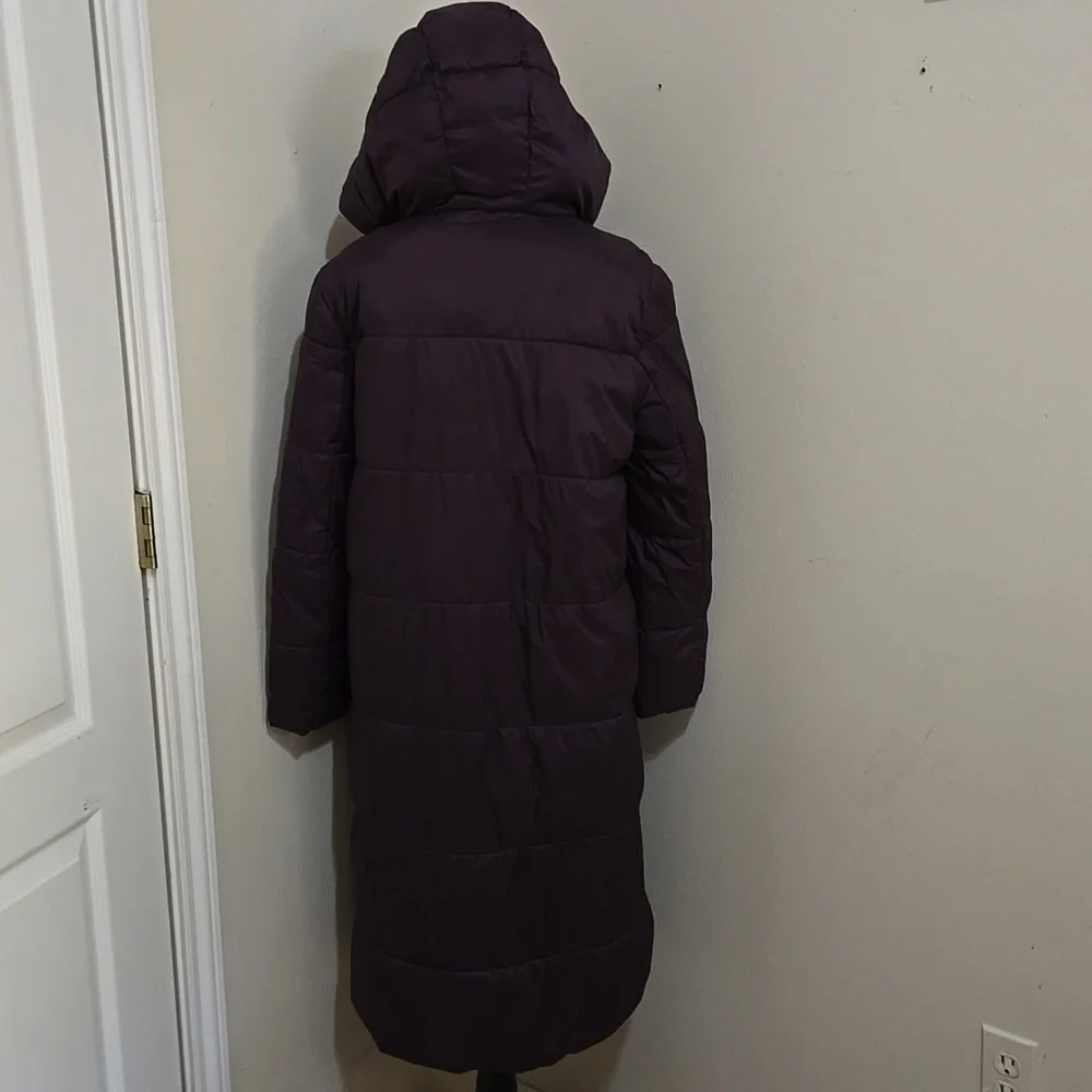Banana Republic Deep Purple Puffer Down Jacket Sz Petite Small